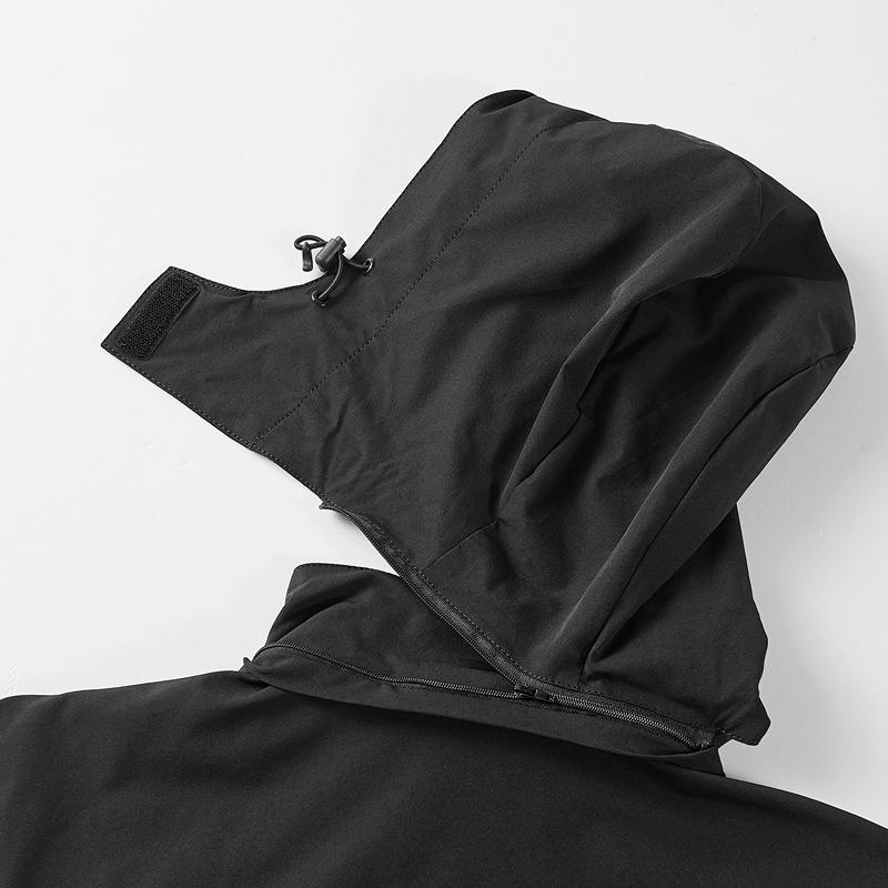 Весна и осень Новая мужская куртка большого размера Модная повседневная свободная мужская куртка с капюшоном большого размера