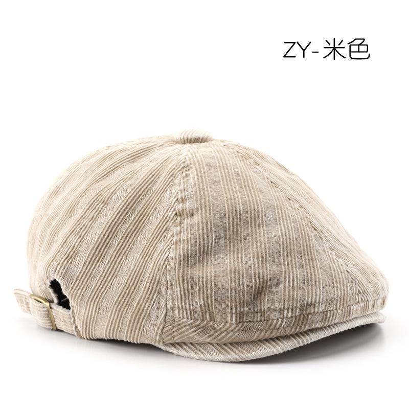 Women's washed corduroy denim forward cap, outdoor men's sun hat, painter's hat, beret