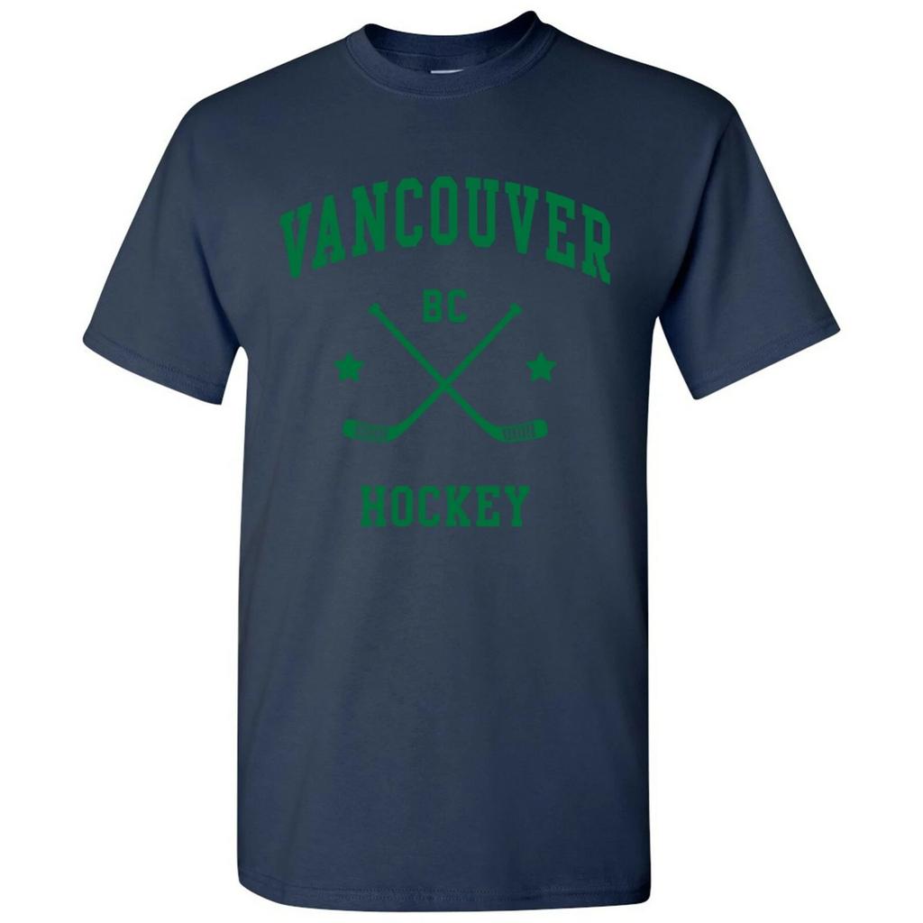 Vancouver Classic Hockey Arch Basic Cotton T-Shirt