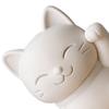 3D-печатная статуэтка кошки-удачи, милая белая фигурка Манеки, мини-украшение «Кот-приманка» матового белого цвета для домашнего стола, спальни, праздников, дней рождения