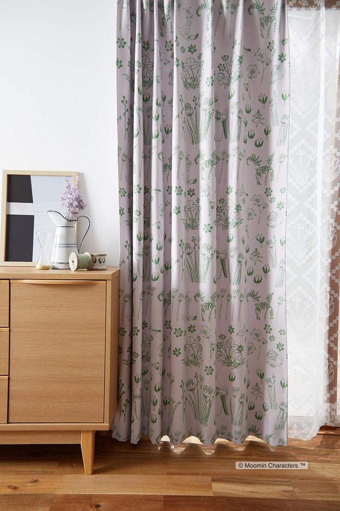 Штора Suminoe розовая 100 x 178 см Муми-тролли в прятках A1008 1 шт.