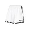Li Ning CBA Series Professional Basketball Logo Print Knit Shorts Men Shorts Standard-White AAPU007-5