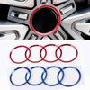 Наклейки на декоративное кольцо на ступицу колеса автомобиля для Volkswagen Golf 4 5 6 Polo Passat B5 B6 B7 Jetta Mk6 Tiguan Gol Cross Fox Plus