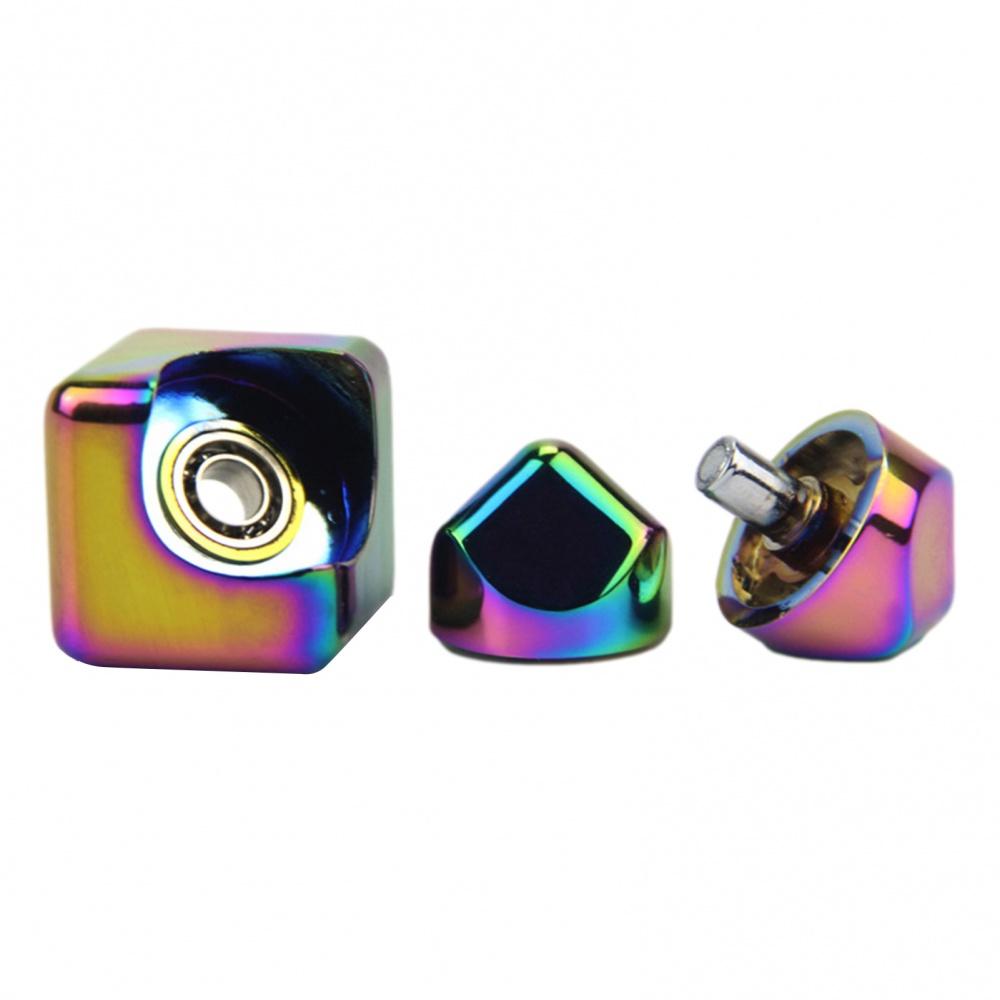 Красочный квадратный декомпрессионный куб, поп-спиннеры, настольные декомпрессионные игрушки, высокоскоростной подшипник, вращающиеся игрушки