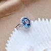 Accessories Women'S Small Flower Sapphire Diamond Ring
