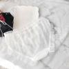 Bowknots Womens Panties See Through Ruffle Briefs Cute Sexy Underwear