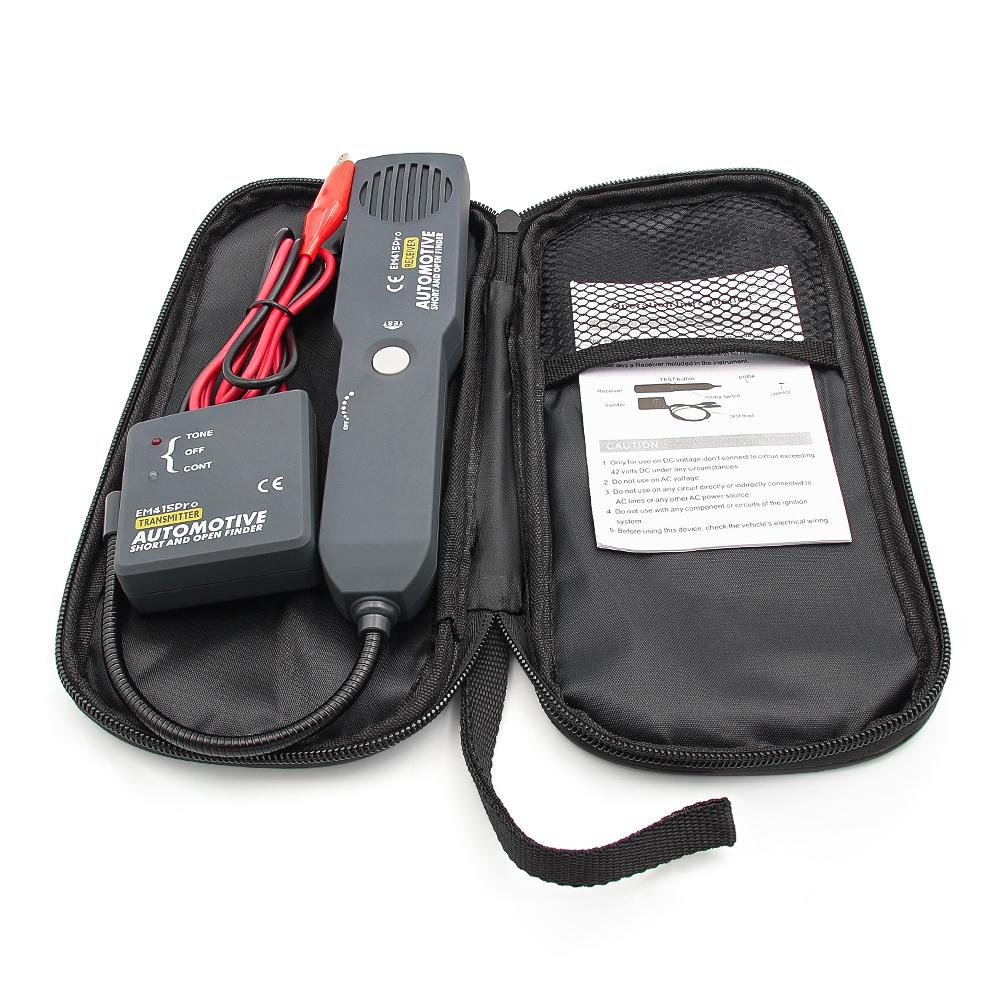 Автомобильный EM415PRO Автомобильный детектор короткого замыкания Инструмент для ремонта автомобиля Детектор короткого открытого кабеля Тестер линии трассировки кабеля EM415PRO Инструмент для ремонта сканера