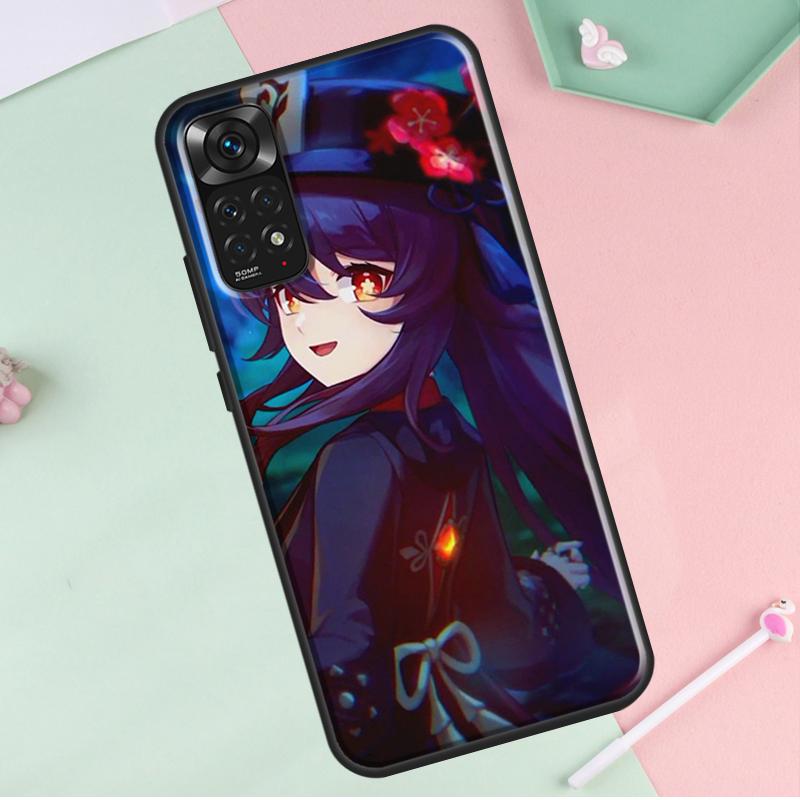 Чехол Genshin Impact Hu Tao для Redmi Note 12 Pro Plus для Redmi Note 10 8 9 11 Pro 12S 11S 10S 9S 9C 10C 12C
