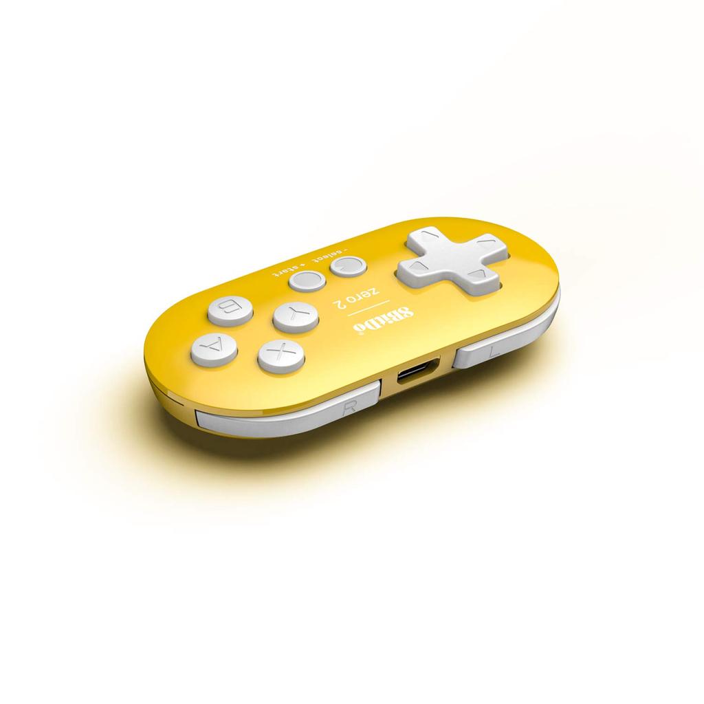 Игровой контроллер 8bitdo Zero 2 Bluetooth, беспроводной переключатель Windows Android macOS Yellow Edition