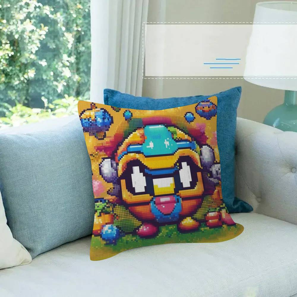 Puzzle Game BBubbles Bobble Personalized Pillow Dust Cover Bedroom Kids Party Decoration Pillowcase Birthday Children Gift
