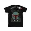 STAR WARS Mens Boba Fett Christmas T-Shirt