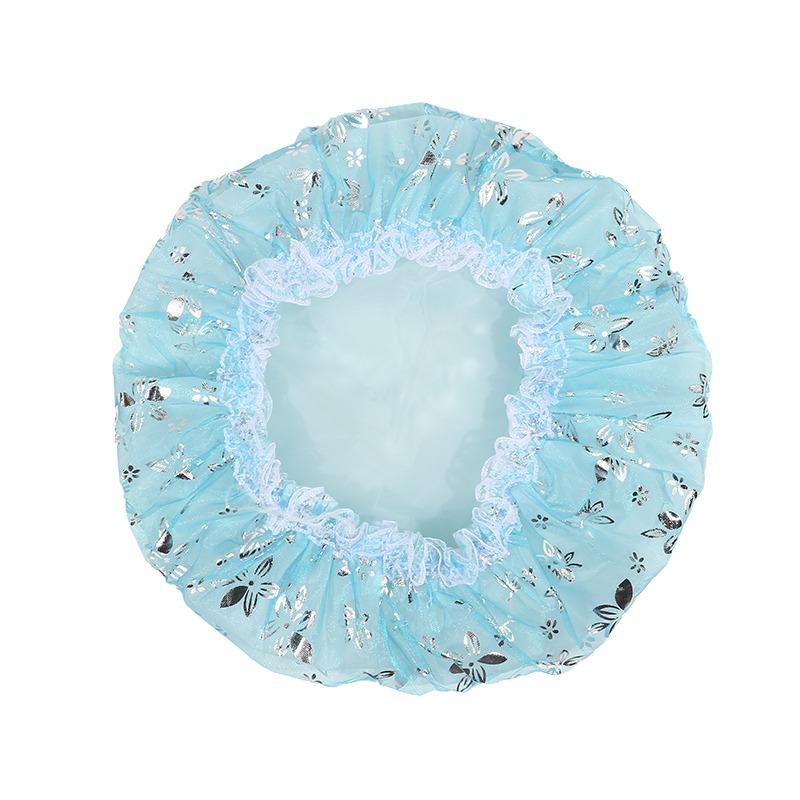 Bathroom Waterproof Shower Cap Kitchen Oil-proof Sanitary Hat Women Hair Salon Bathroom Supplies Thicken Elastic Bath Hat Cute