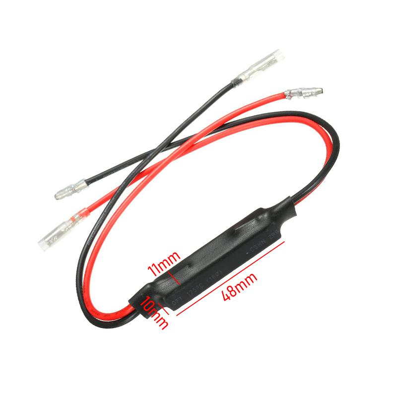 A pair of 12V 10W Motorcycle Signal Lights From Yamaha/Honda/Suzuki, Equipped With LED Load Resistors And Used As Flashing Turn
