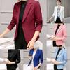 Весенне-осенний профессиональный универсальный костюм с длинными рукавами, темпераментный приталенный маленький пиджак, женский короткий стильный женский костюм