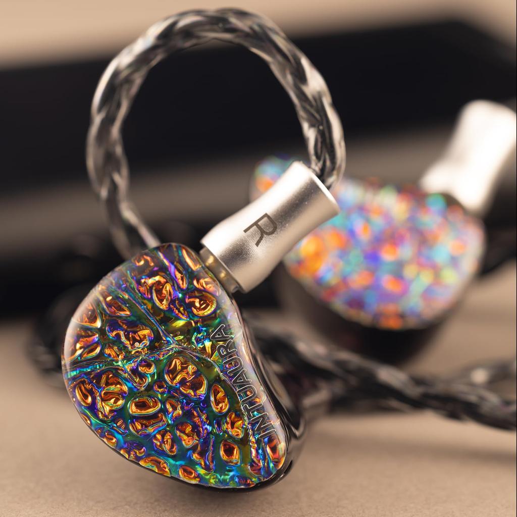 Linsoul INTUAURA Uniqueness Hybrid Earphones with 3D Printed Felt Ergonomic Binaural Stereo and Balanced Classic Copper Wire Compact and Comfortable