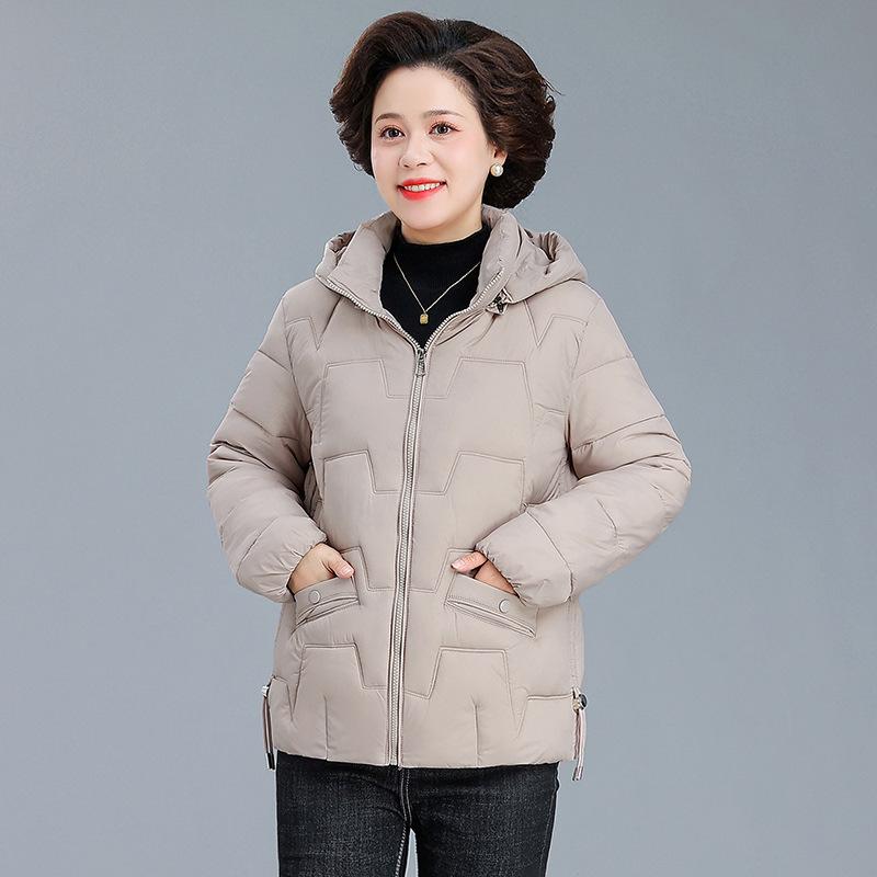 Padded Clothes Women's Winter Warm Short Middle-aged Mother Padded Clothes Down Cotton Fashion Jacket