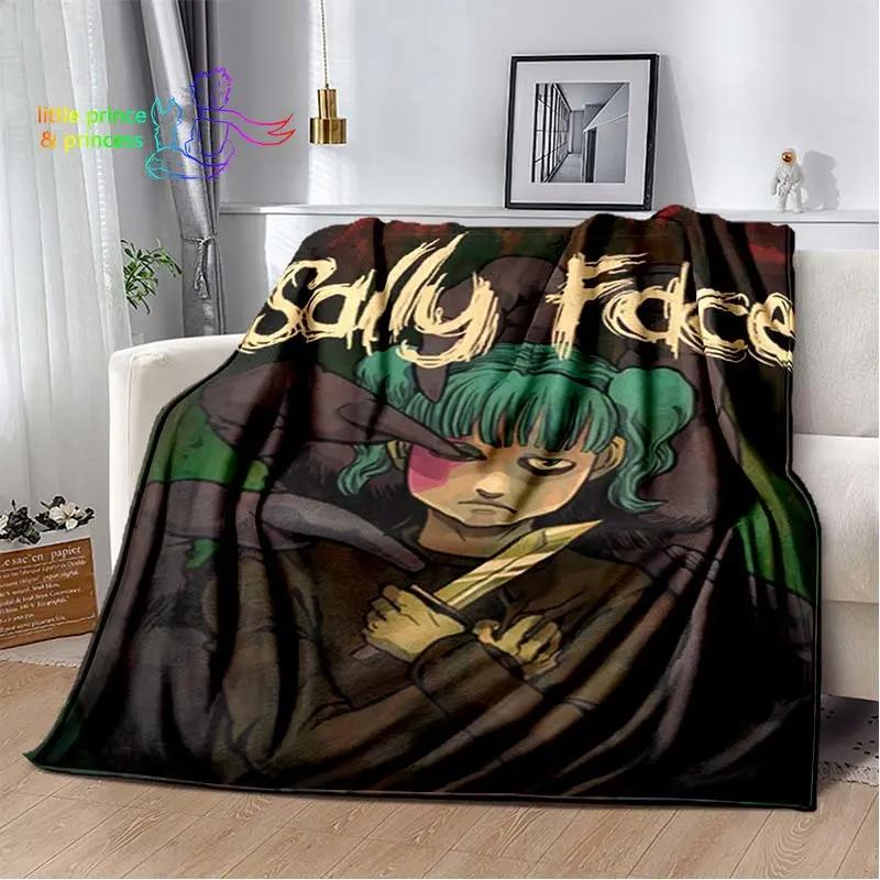 Плед Sally Face Игровые пледы Покрывало на диван Фланелевое Декоративные Подарки для детей и взрослых Плед для дома Уличный одеяло