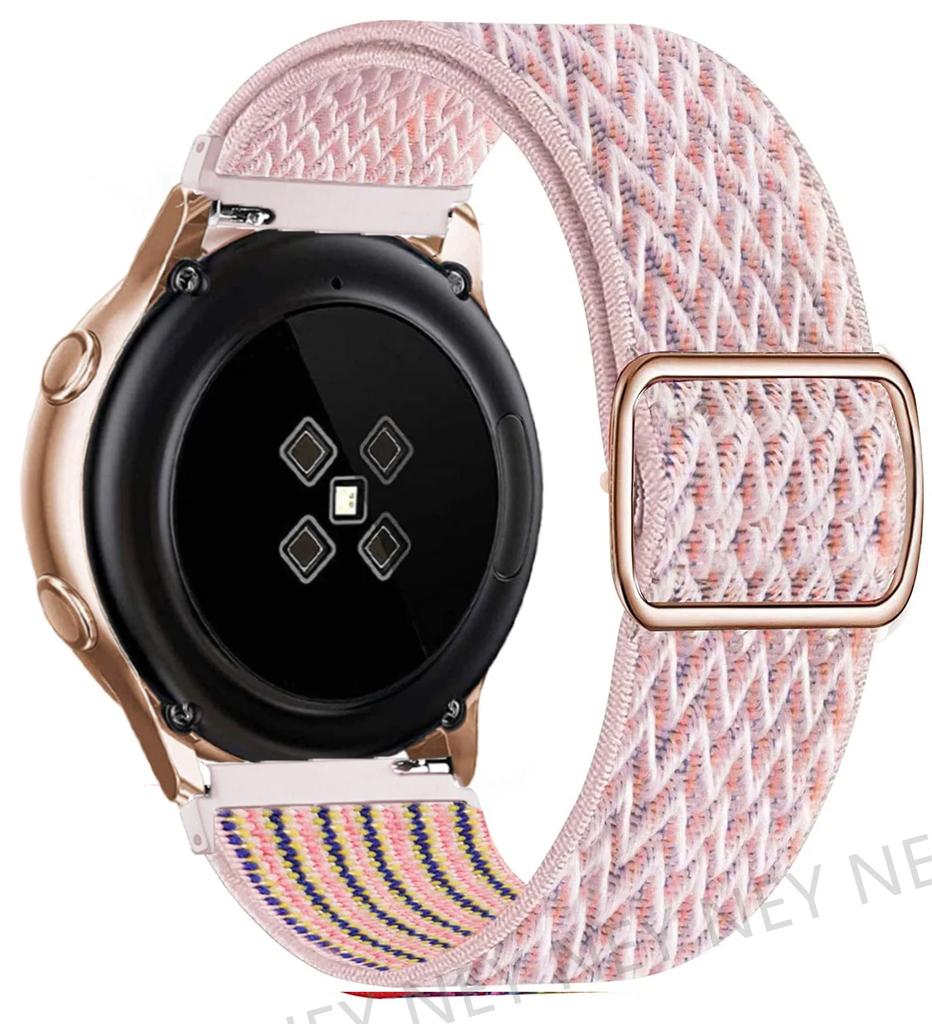 Эластичный блестящий ремешок для Samsung Galaxy Watch 6/5/pro/3/4/classic/Active 2 20мм/22мм браслет Bohemian Pride ремешок для Huawei GT 3-2-e