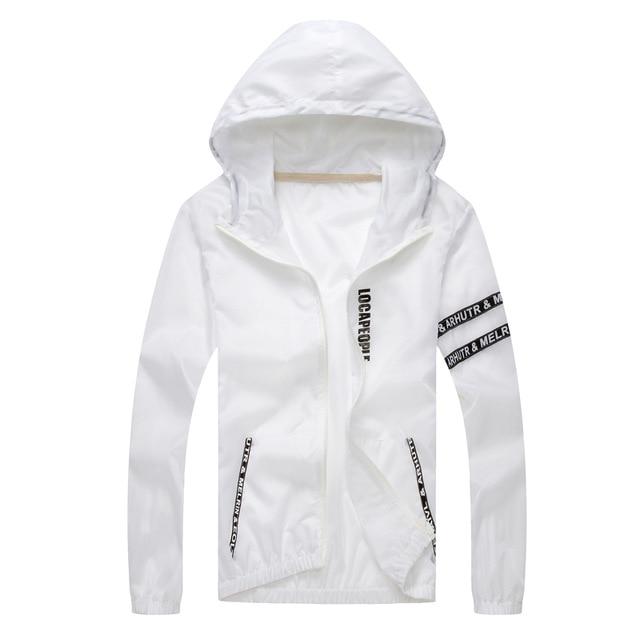 Мужская ветровка, летняя солнцезащитная куртка, верхняя одежда, спортивные велосипедные тонкие пальто с капюшоном, мужские Jaqueta Masculina