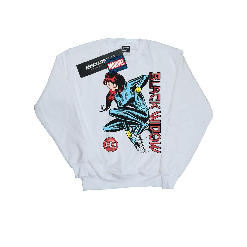 Marvel Mens Black Widow In Action Sweatshirt