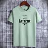 Lament Printed Man Fashion Tee Short-sleeved Pure Cotton T-shirt