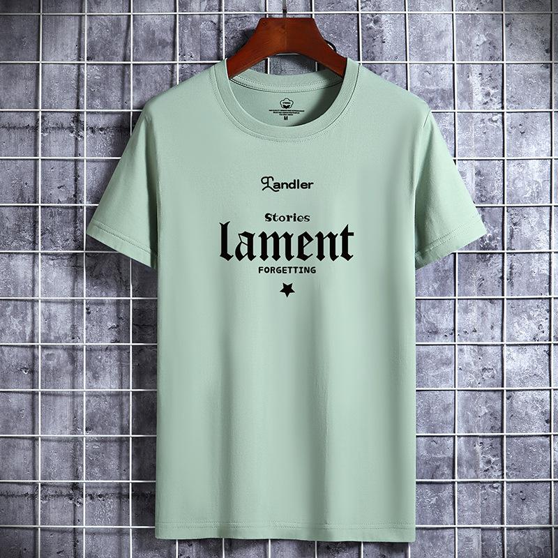 Lament Printed Man Fashion Tee Short-sleeved Pure Cotton T-shirt