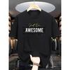 Мужская летняя футболка с коротким рукавом, европейский размер, с принтом буквы «», повседневная, с круглым вырезом, дышащая, летняя одежда с коротким рукавом для жаркой погоды