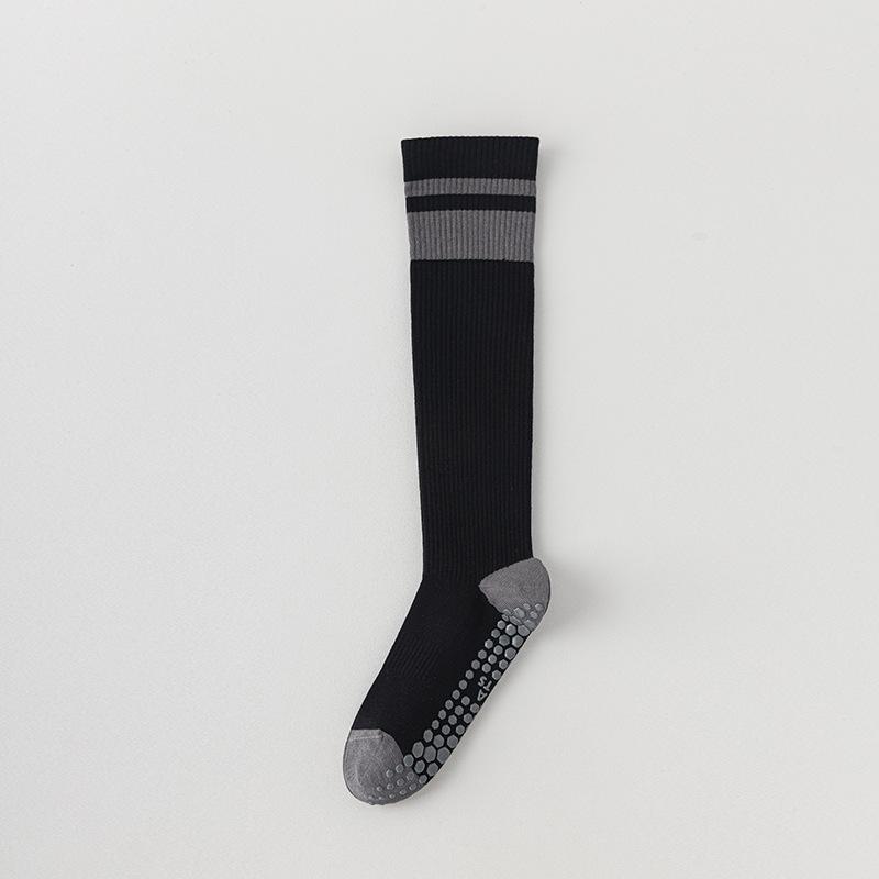 Women's Two Bar Collision Color Absorbs Sweat Breathable Deodorant Fast Dry Glue Non Slip Long Tube Yoga Socks