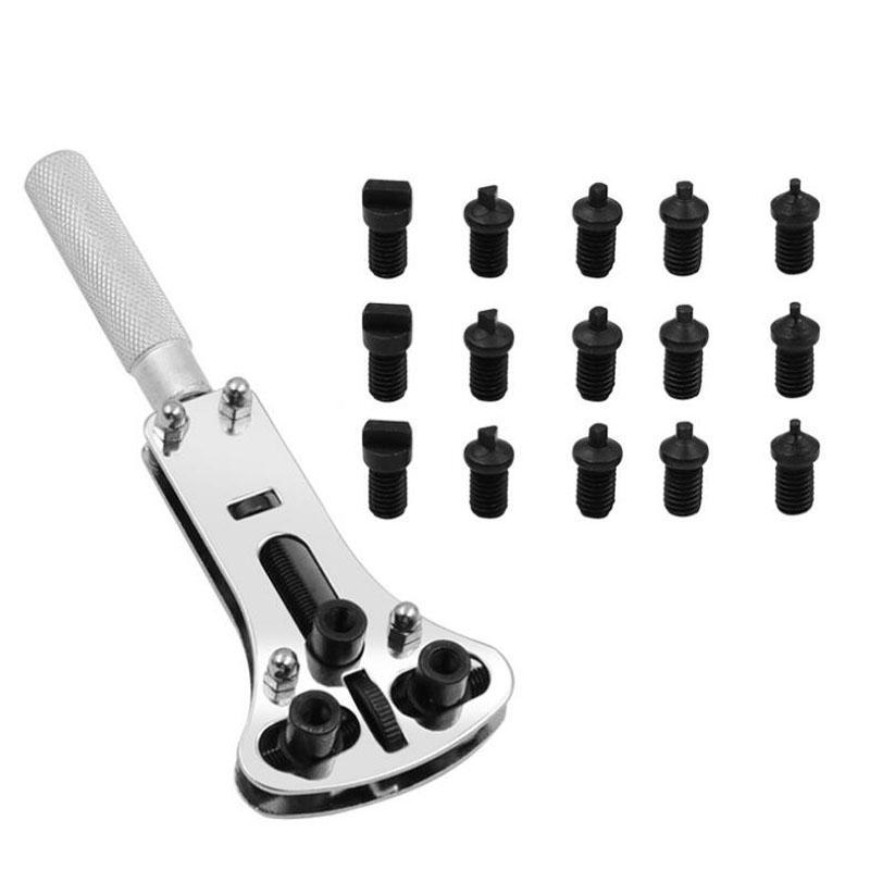 Adjustable Watch Back Case Cover Opener Remover Wrench Repair Kit Tool Screw Case Opening Wrench Remover Universal Watch Opener