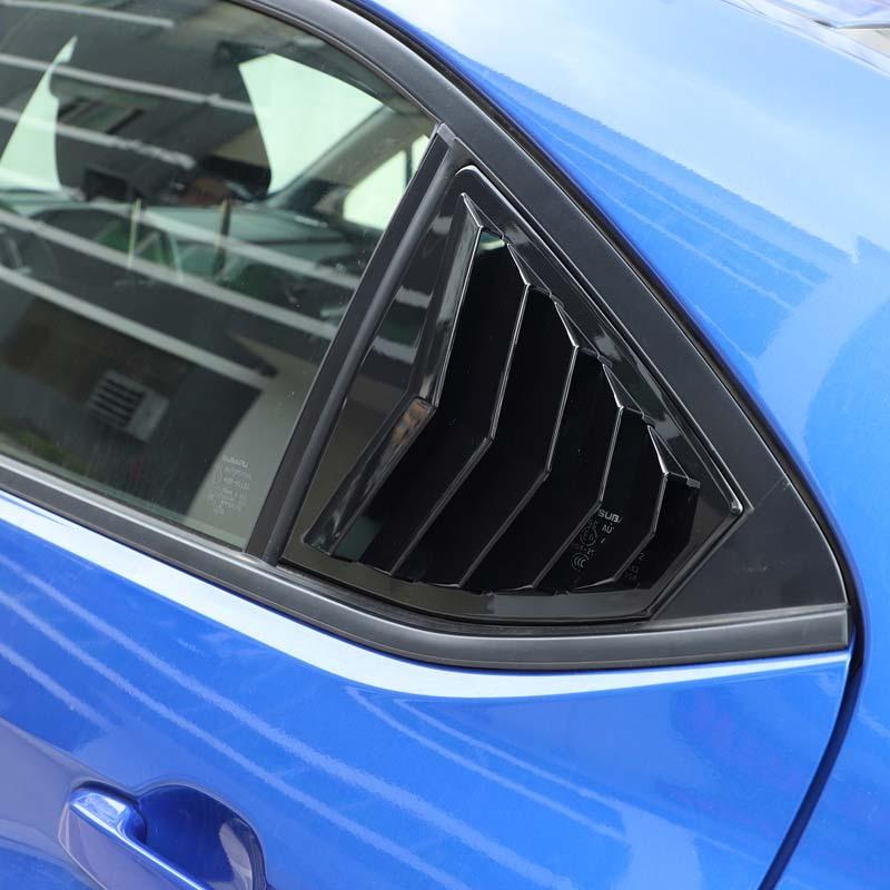 For Subaru WRX S4 STI VB - ABS Carbon Fiber Car Rear Window Triangle Exterior Shutter Deflector Decoration Accessrories