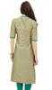 Women's Dupion Solid Tunic Straight Kurta Summer Indian Ethnic