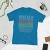 Unisex Vote As If Your Skin Is Not White Vote Gift Tshirt Vneck Tshirt