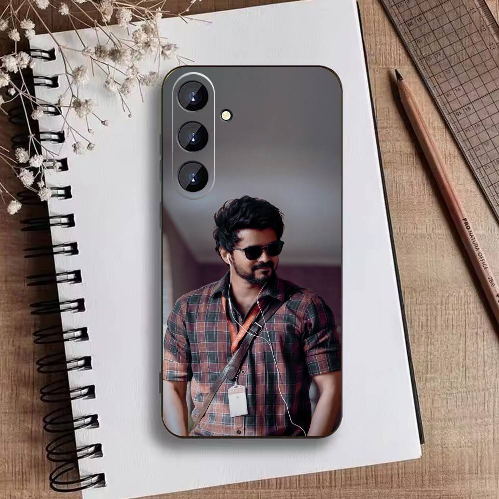 P-ThalaPathy V-Vijay Actor Phone Case For Samsung Galaxy A73,A72,A71,A70,A52,A51 Others Soft Black Cover
