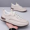 Fashion Non-Slip Basic Shoes for Men Outdoor Casual Leather Shoes British Style Male Treking Footwear Hot Sale Trainers Travel Sneakers