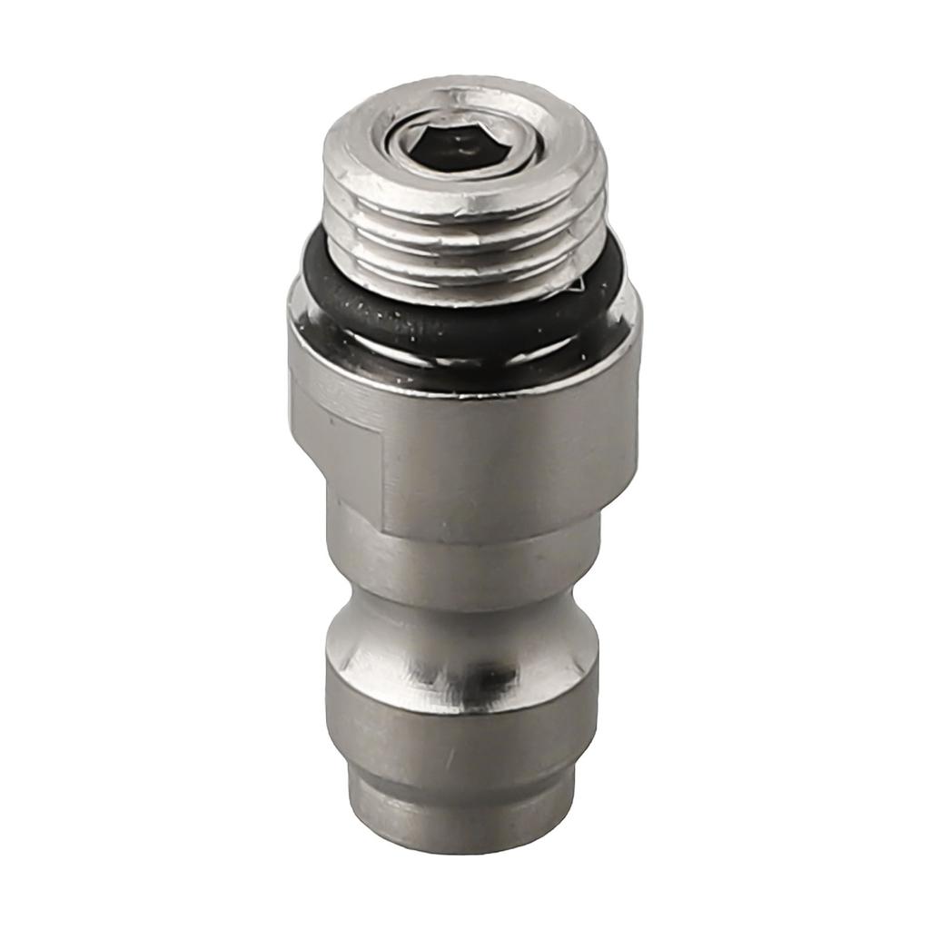 Stainless Steel 8mm Quick Disconnect Adapter M8 Male Thread 4000 PSI for Air Tools Leak-Proof High Pressure Hose Fittings