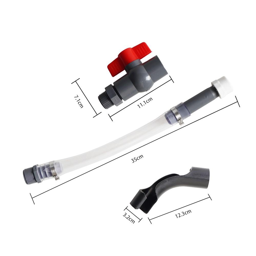 5 Gallon VP Racing Fuel Filler Hose with Ball Valve Shut & Hose Bender Oil Tube Fuel Hose Kit For LC2 Jugs Scribner Fuel Jugs