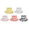 Воздушные шары с Новым годом 2025 года, 16-дюймовые буквы, цифры, алюминиевые фольгированные шары, многоразовые праздничные шары для празднования Нового года
