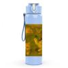 1PC Two Kittens Vintage Painting 750ml Color Plastic Sports Water Bottle Leakproof Flip Straw Lid Suitable for Sports Office Home Use