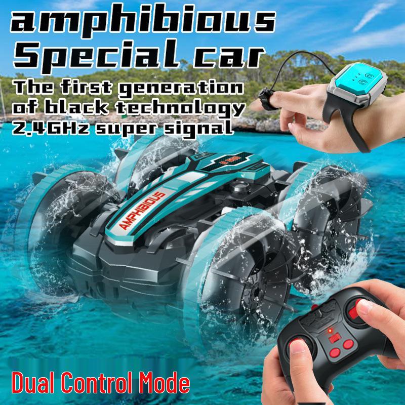 Gesture-Controlled Amphibious Waterproof Stunt Remote Car