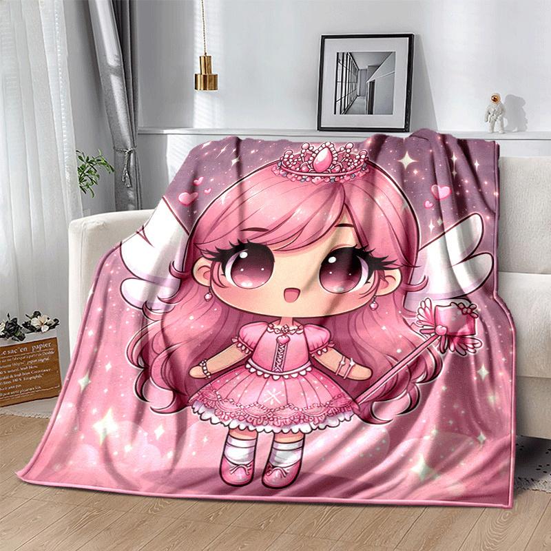 1pc Ballet Printing Lightweight Flannel Blanket, Comfortable and Warm Blanket, for Camping Sofa Bed and Couch Office, Gift
