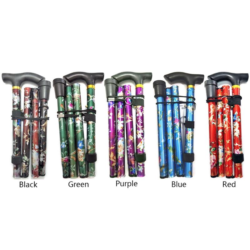 Трость Легко регулируемая по высоте Складная выдвижная трость Легкая