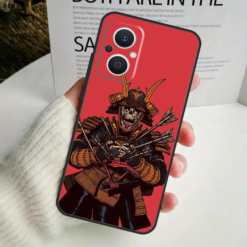 Японский воин-самурай для OPPO Reno 11 F 10 Pro 4Z 5Z 8T 4 5 6 7 8 Lite OPPO Find X3 X6 Pro X2 Neo X5 Lite чехол