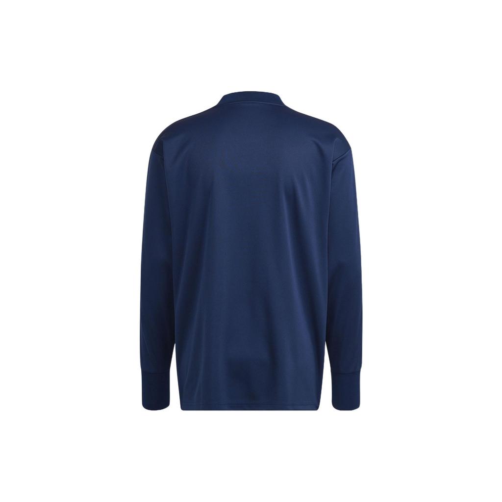 Adidas Футболка мужская с круглым вырезом и длинным рукавом с логотипом сборной Аргентины, синяя HF3957