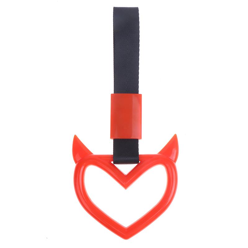 Автомобильные аксессуары Светящееся кольцо Дьявол Сердце Поезд Автобус Ручка Ремешок Дрейф Подвеска Предупреждение о Дрейфе Кольцо для Автомобиля