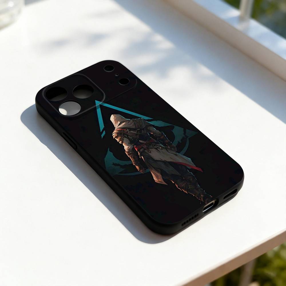 Крутой чехол для телефона A-Assassins-s C-Creed для iPhone 17,16,15,14,13,12,11,Pro,Max,Plus,E,SE4,Air,Mini Черный Мягкий Чехол