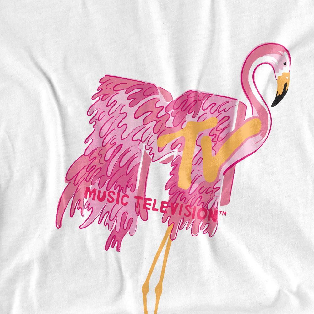 MTV Mens Flamingo T-Shirt