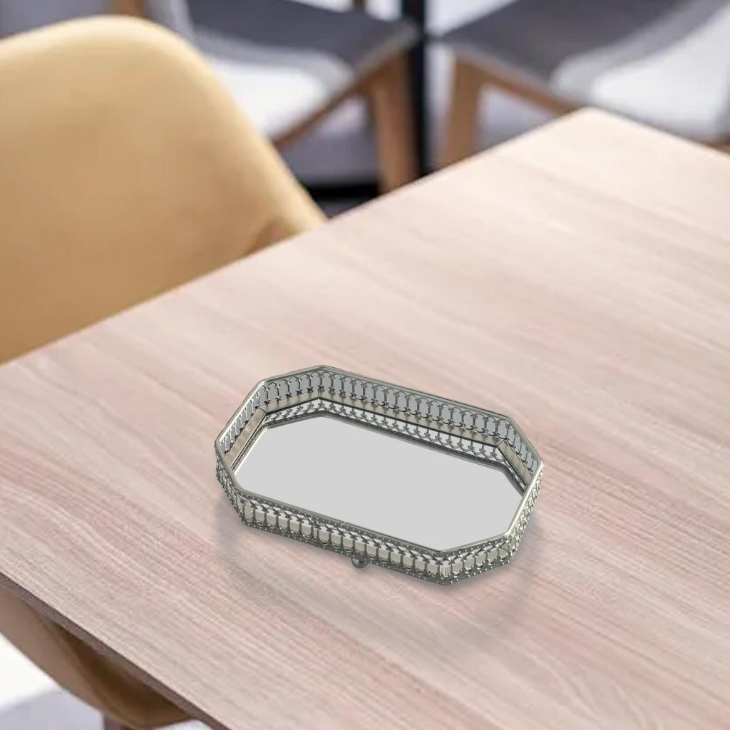 Кафе Ресторан Домашний Свет Роскошный Зеркальный Металлический Поднос