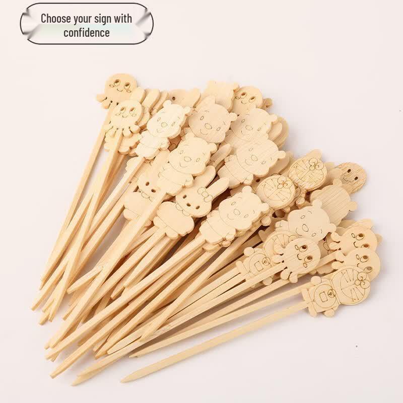 Oeny Kids Cartoon Disposable Skewers