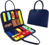2 Pages Children Montessori Dressing Early Educational Busy Board Toddlers Sensory Toy Travel Activities for Boys Girls Gift Toy
