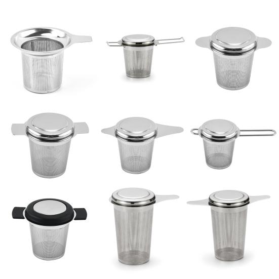 Удобный мелкоячеистый быстрый слив из нержавеющей стали, бытовой чайный магазин, ручной ситечко для листьев для гостиной, травяной